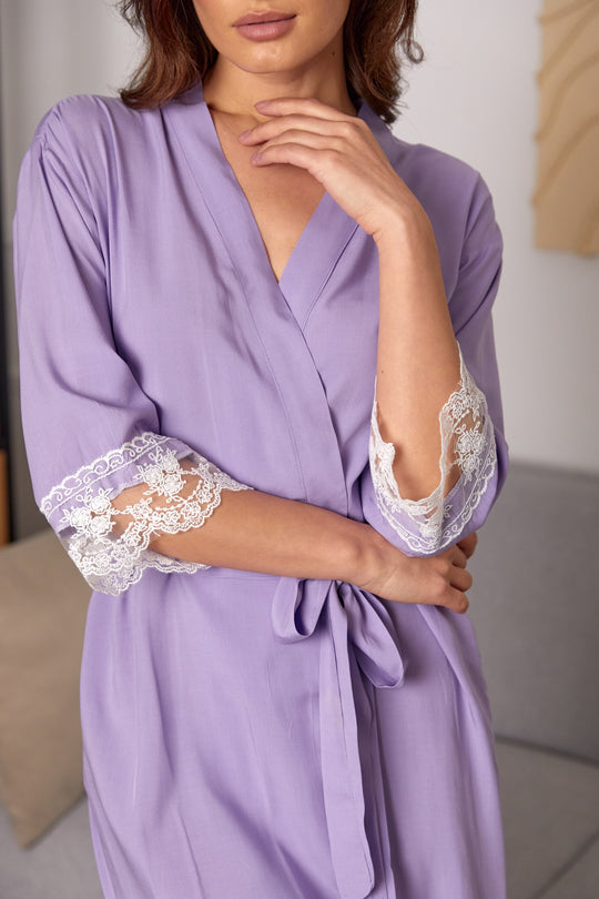 Personalized Cotton Lace Robes