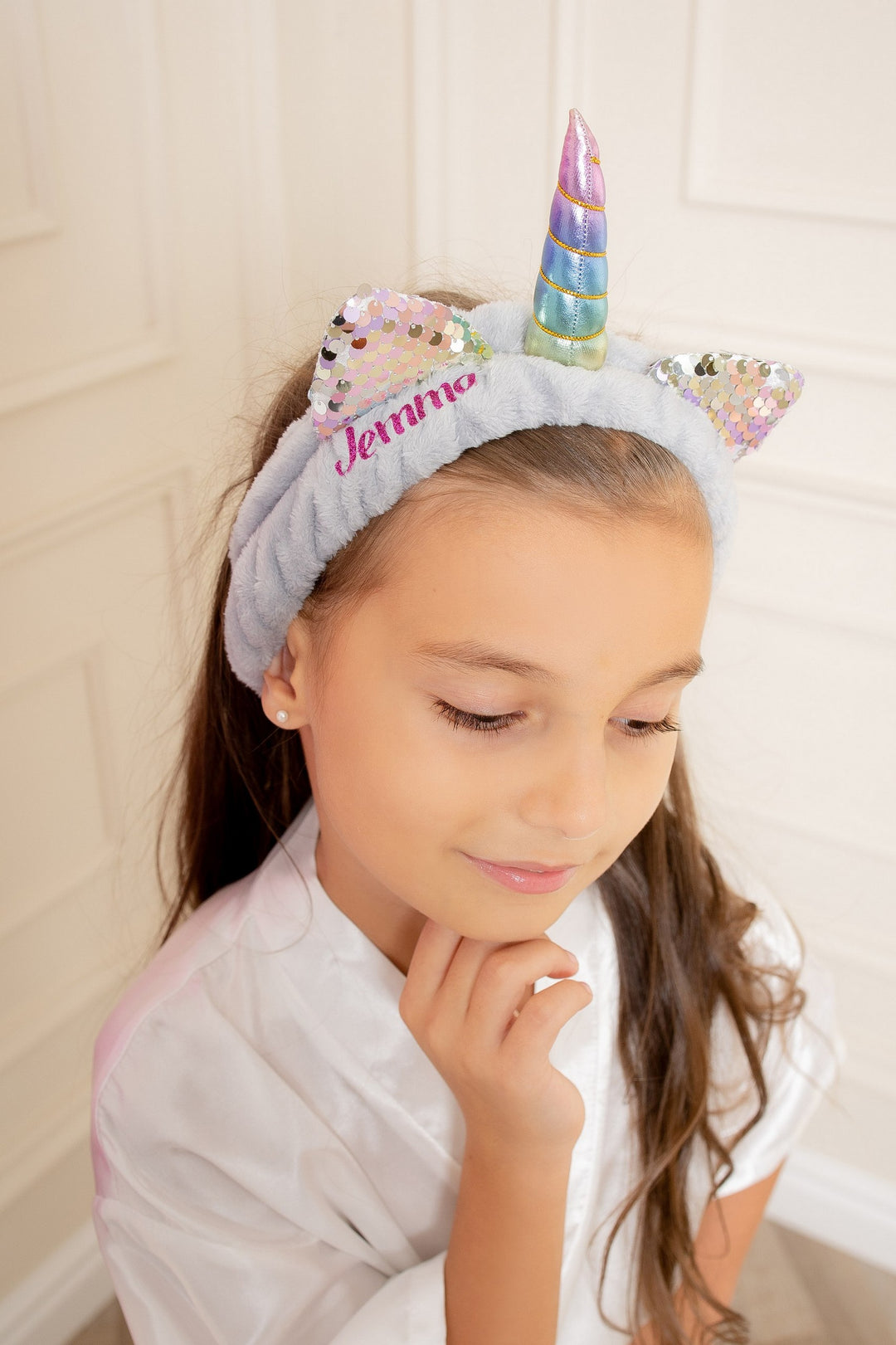 Kids Unicorn Horn Soft Spa Headbands