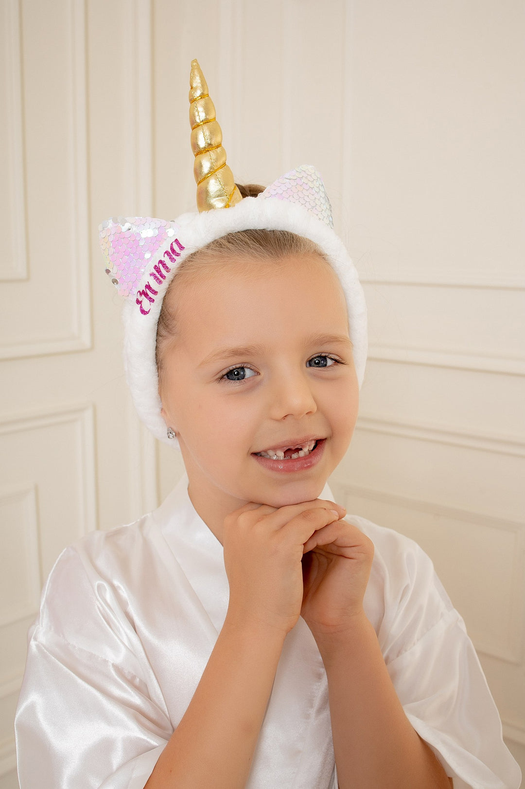 Kids Unicorn Horn Soft Spa Headbands