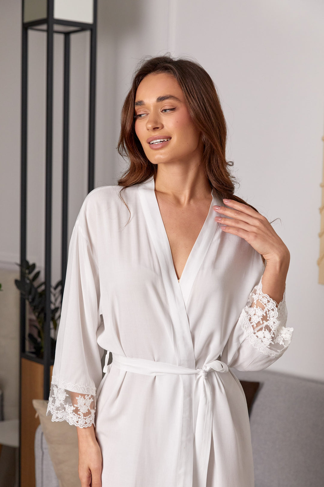 Personalized Cotton Lace Robes