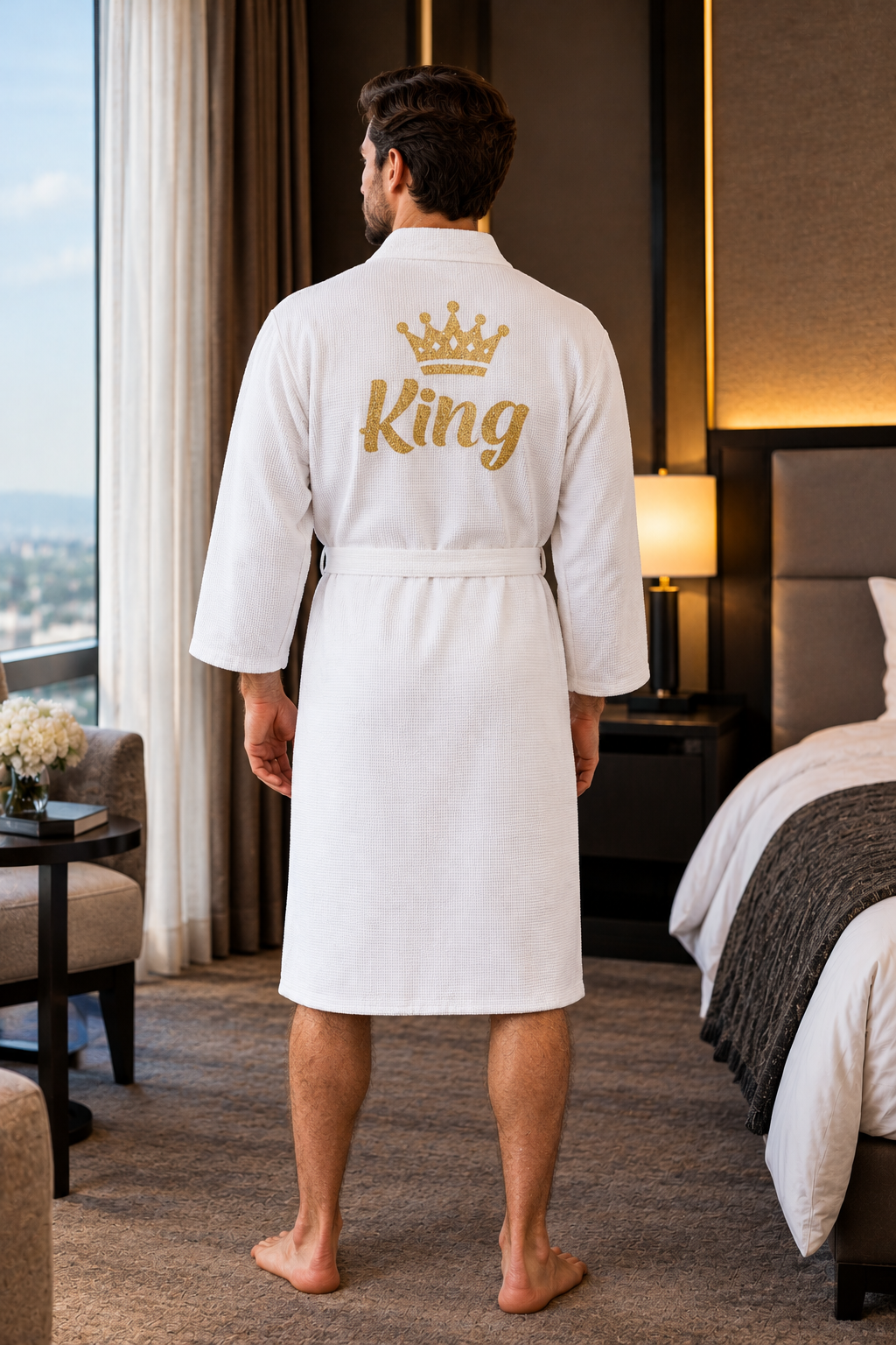Men's Custom Long Bathrobe