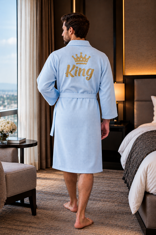 Men's Custom Long Bathrobe