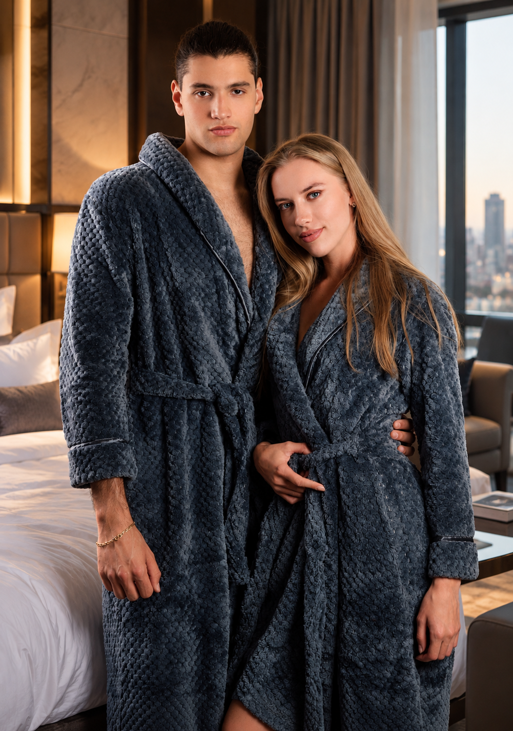 Men's Custom Long Bathrobe