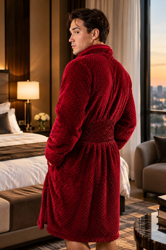 Men's Custom Long Bathrobe