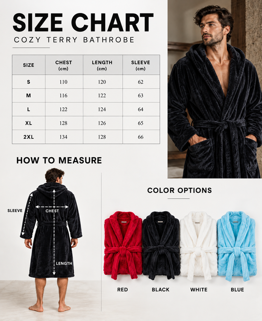 Men's Custom Cozy Terry Bathrobe