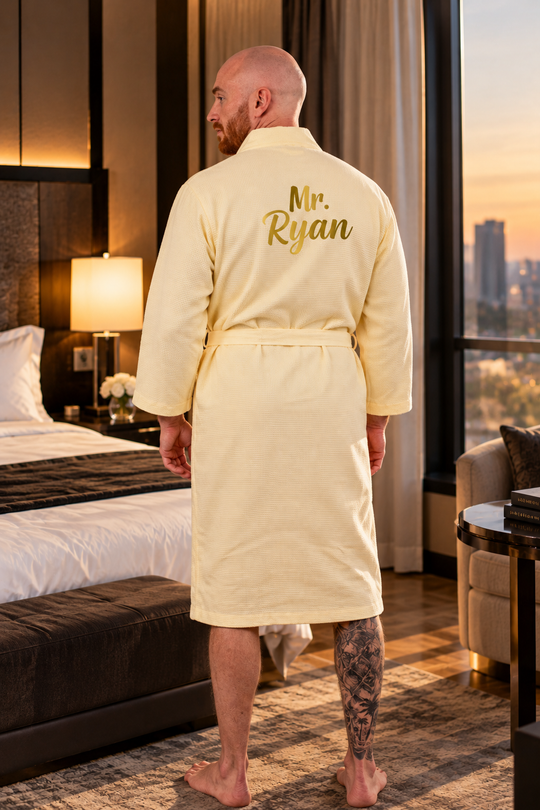Men's Custom Long Bathrobe