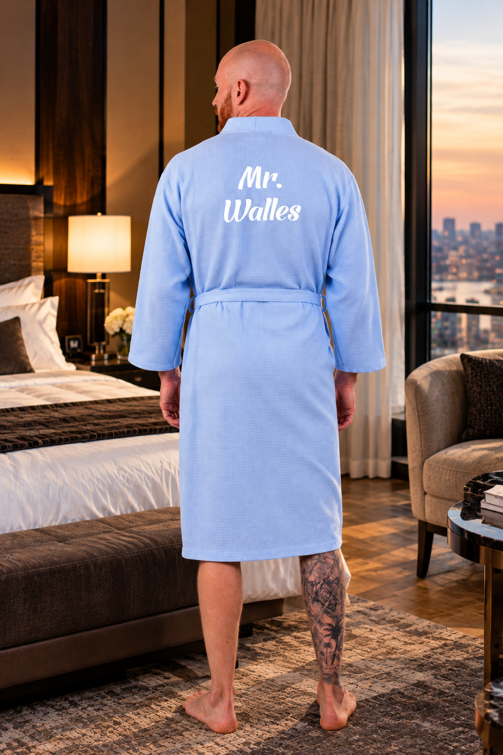 Men's Custom Long Bathrobe