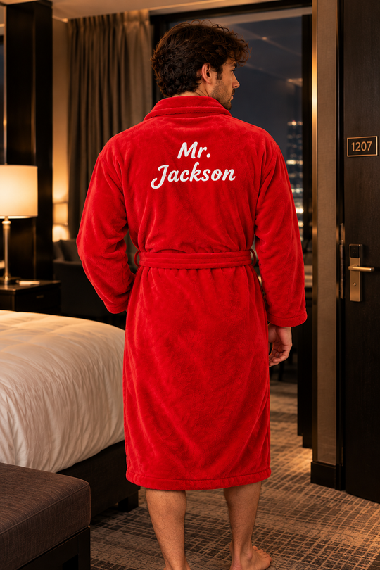 Men's Custom Cozy Terry Bathrobe