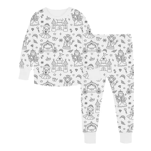 Cotton Coloring Pajama Set