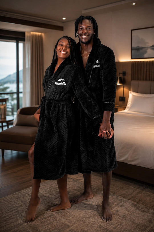 Personalized Bathrobe for Him and Her