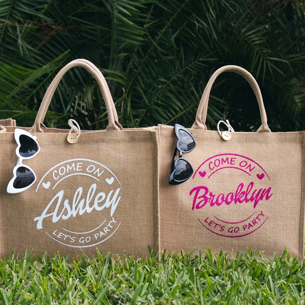 Come on Baby Let's Go Party Custom Tote Bag – Sunny Boutique Miami