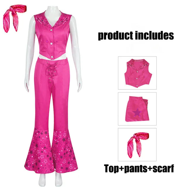 Barbie Cowgirl Costume Star Movie Outfit