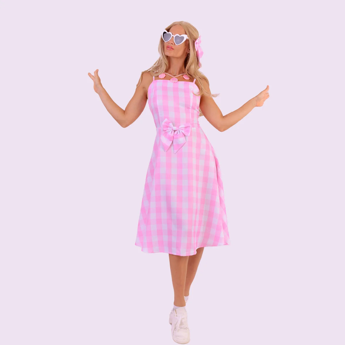 Barbie Plaid Pink Dress Set Movie Outfit
