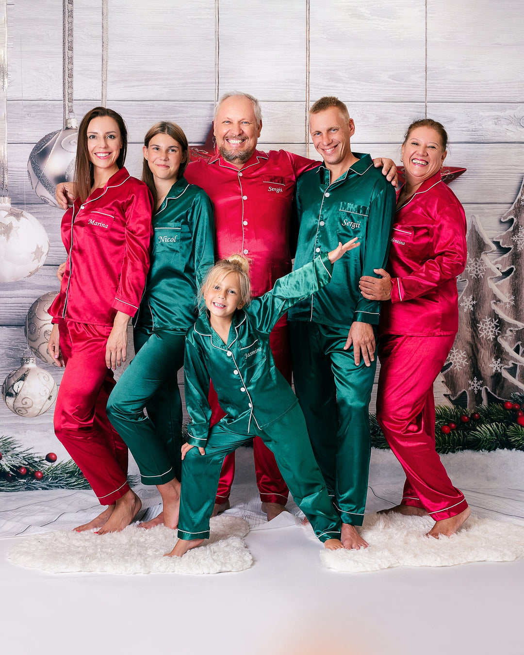 Family Christmas Pajamas Adult Christmas Pajamas Couples Pajamas  Personalized Pajamas Family Pjs -  Denmark