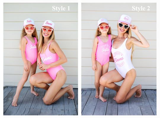 Mommy and Me One piece Swimsuits