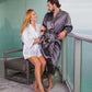 Couple Customized Satin Robes for Her and Him - couple 