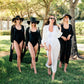 Custom Bridesmaids Beach Long Cover Ups - Long Sleeves - 
