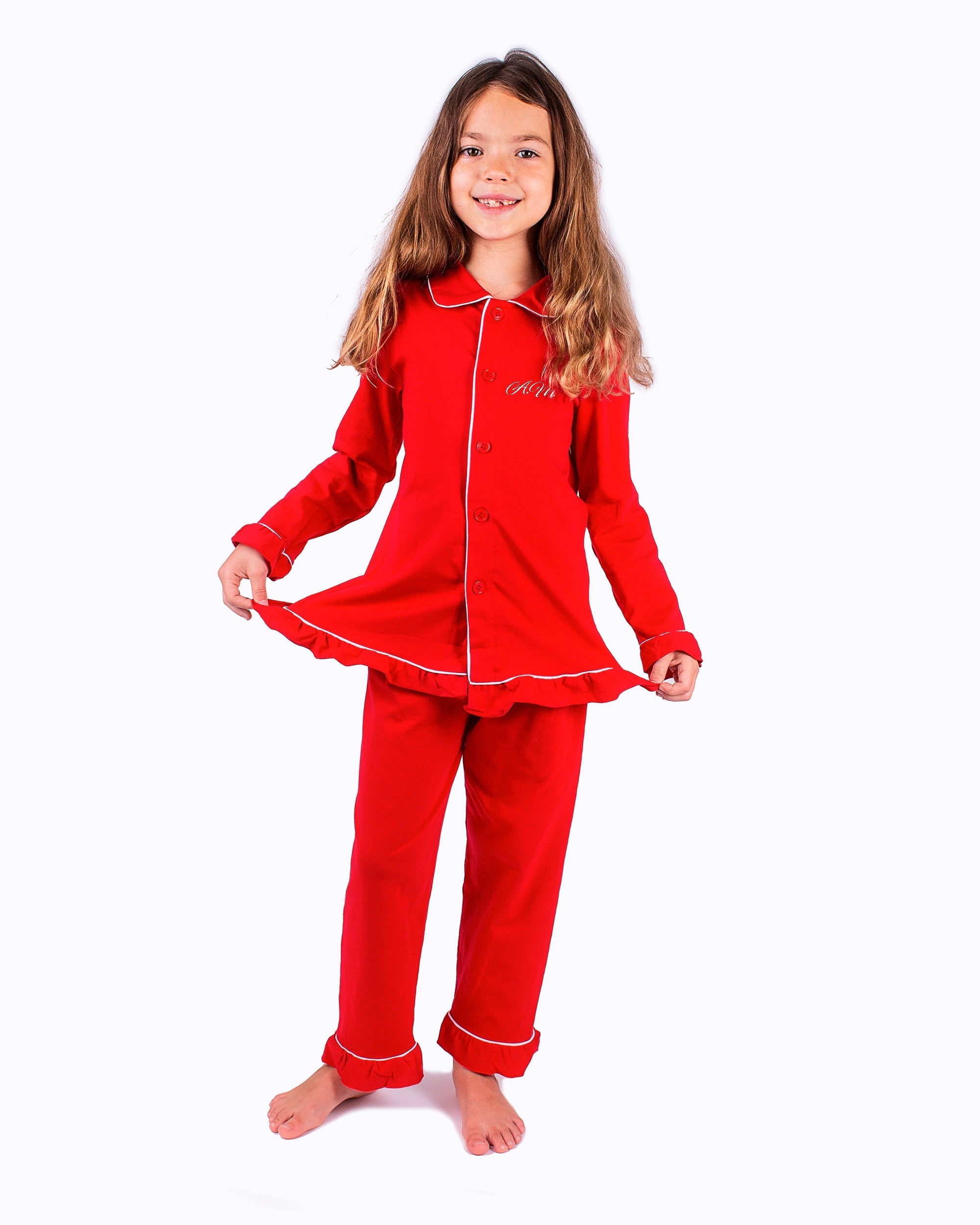 Kids red online pyjamas