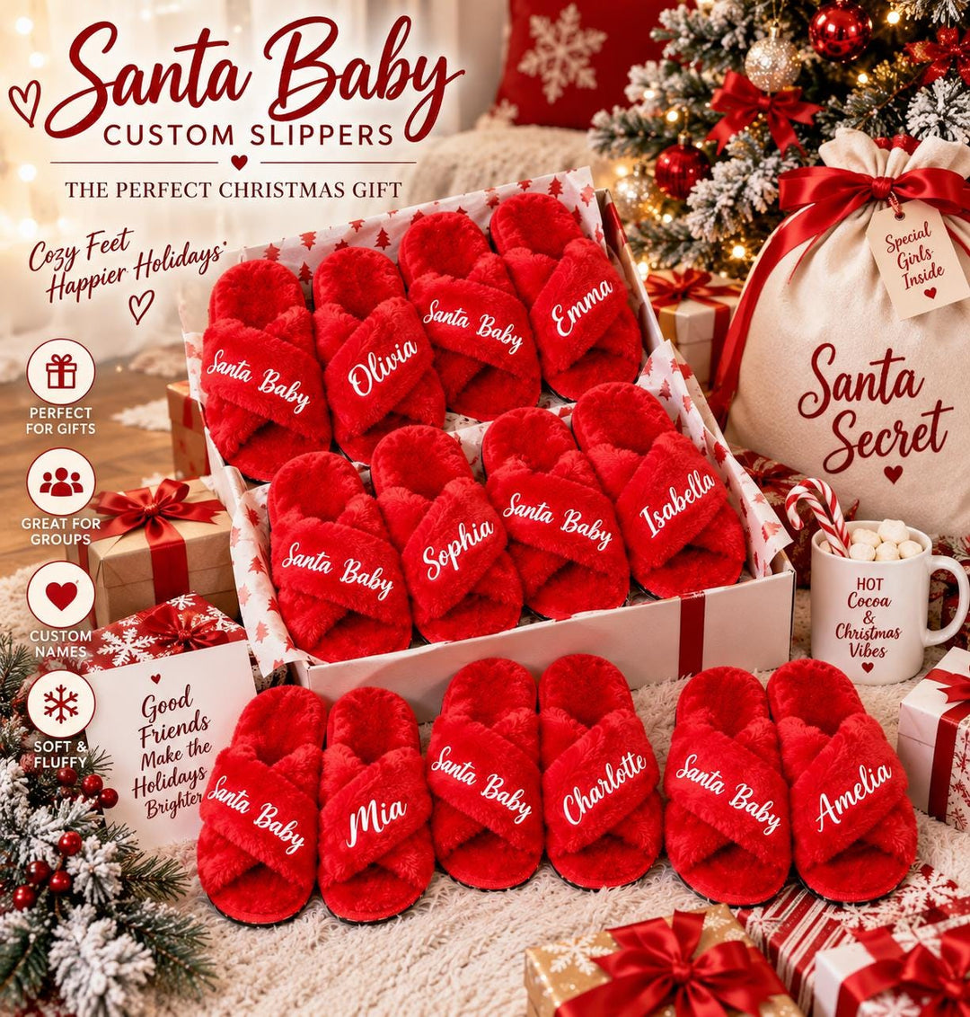 Christmas Personalized Party Slippers