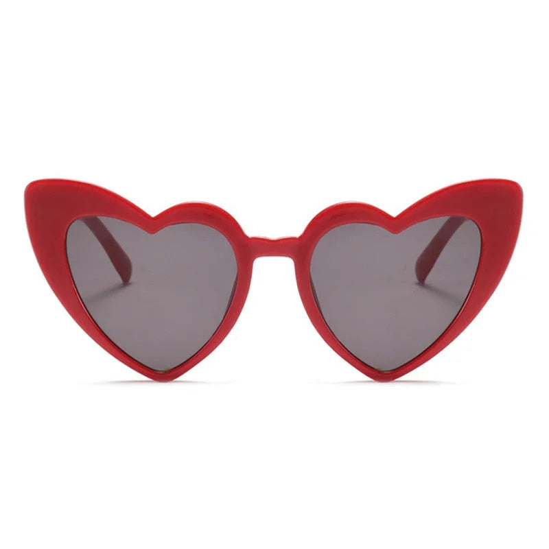Heart Party Sun Glasses Barbie Style - Red