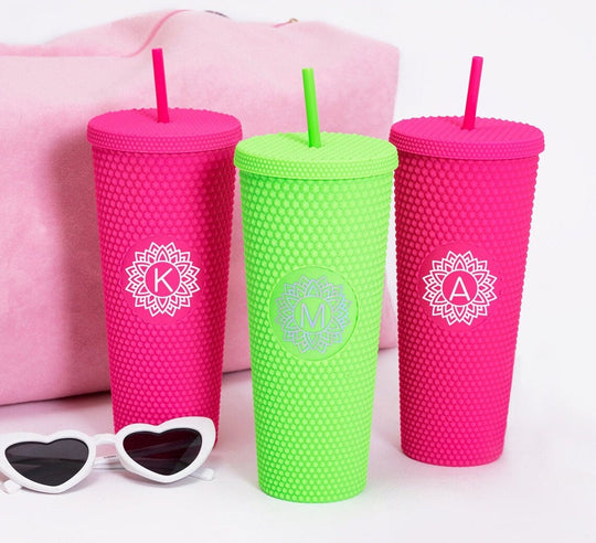 Custom Studded Tumblers for Bridesmaids