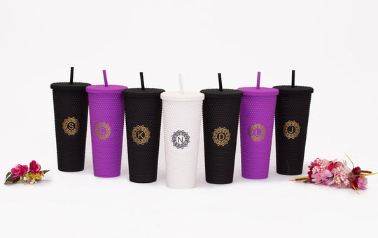 Custom Studded Tumblers for Bridesmaids