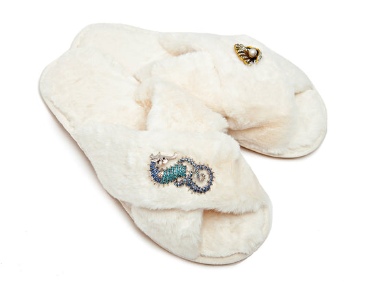 Seahorse Fluffy slippers