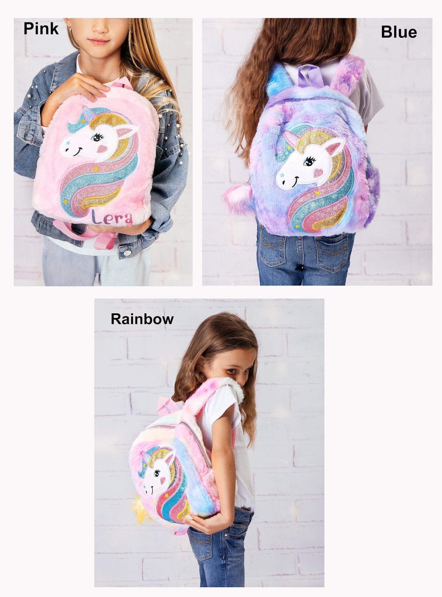 Custom Rainbow Unicorn Backpack