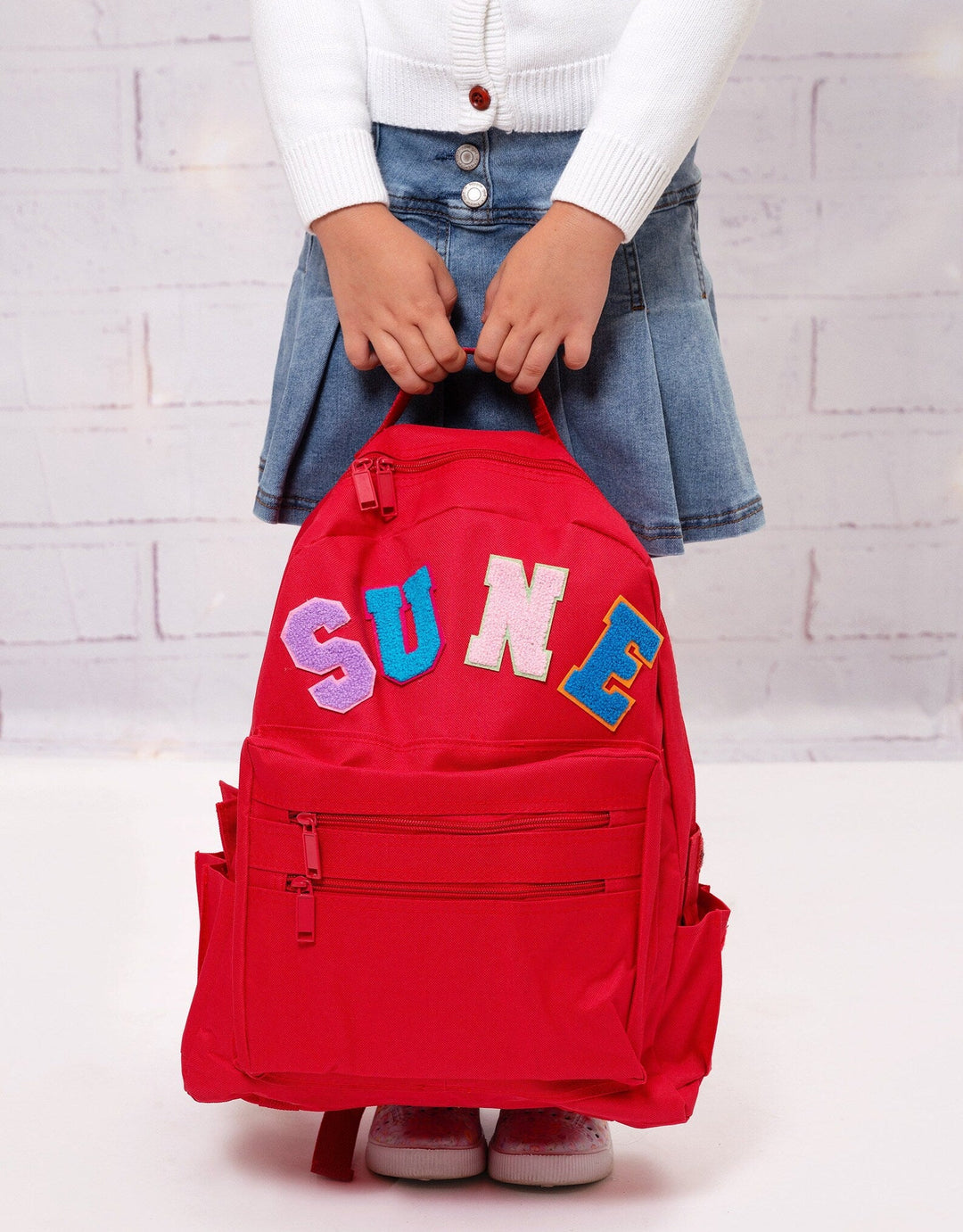 Custom Letter Patches Backpacks