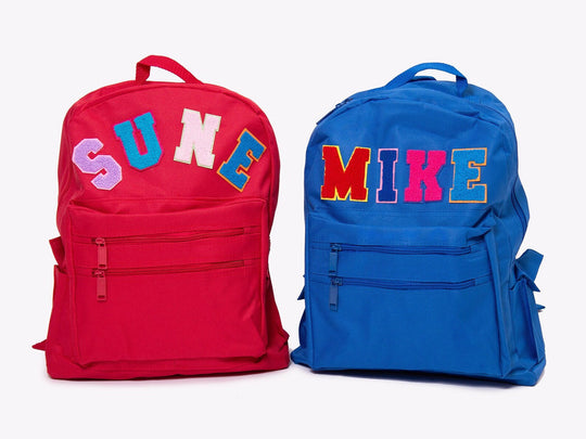 Custom Letter Patches Backpacks