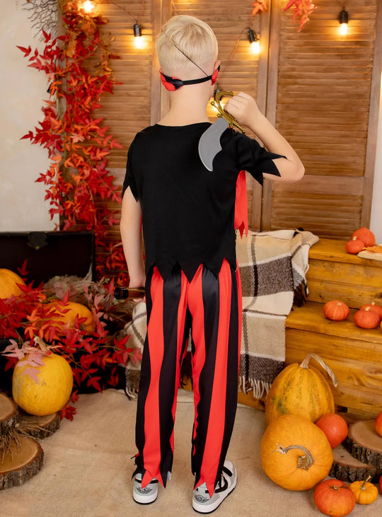 Title Kids Pirate Halloween Costume, Captain Jack Pirate Outfit for Boys