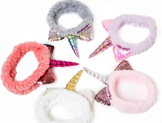 Kids Unicorn Horn Soft Spa Headbands