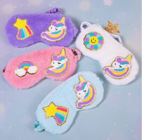 Kids Fluffy Unicorn Sleep Masks