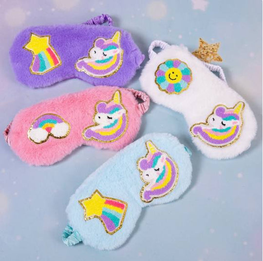Kids Fluffy Unicorn Sleep Masks