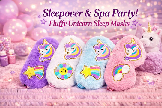 Kids Fluffy Unicorn Sleep Masks