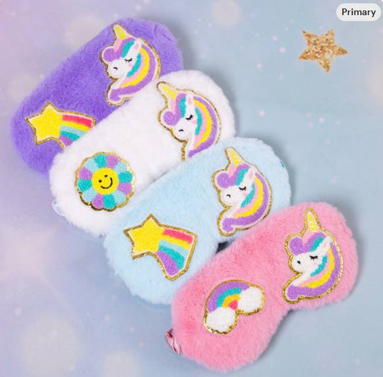 Kids Fluffy Unicorn Sleep Masks