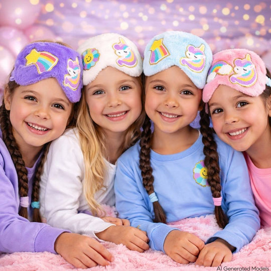Kids Fluffy Unicorn Sleep Masks