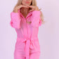 Pink Barbie One Piece Pajama Movie Outfit