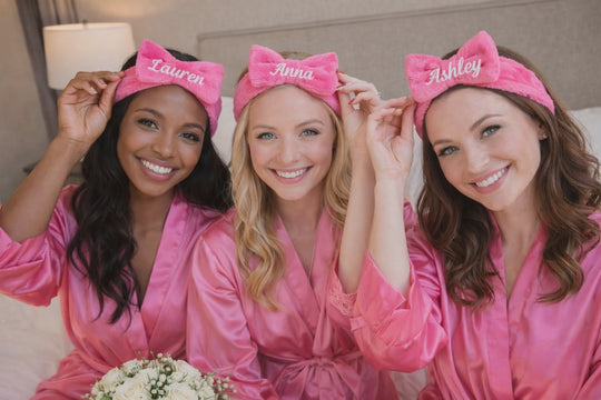 Custom Bridesmaid Soft Headbands with Bow
