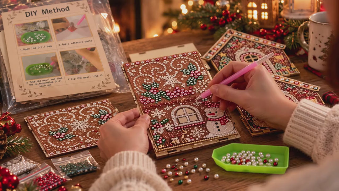 DIY 3D Diamond Painting Christmas House Kit