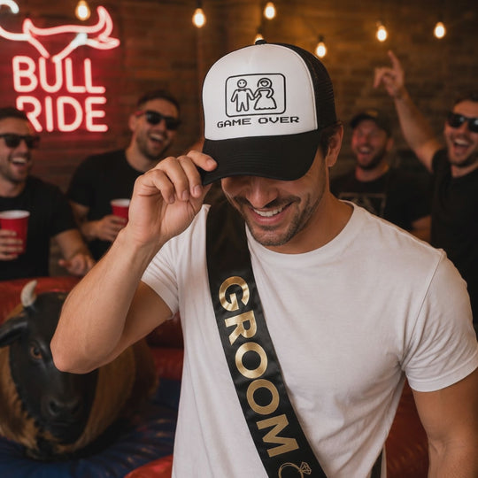 Game Over Funny Bachelorette Cap
