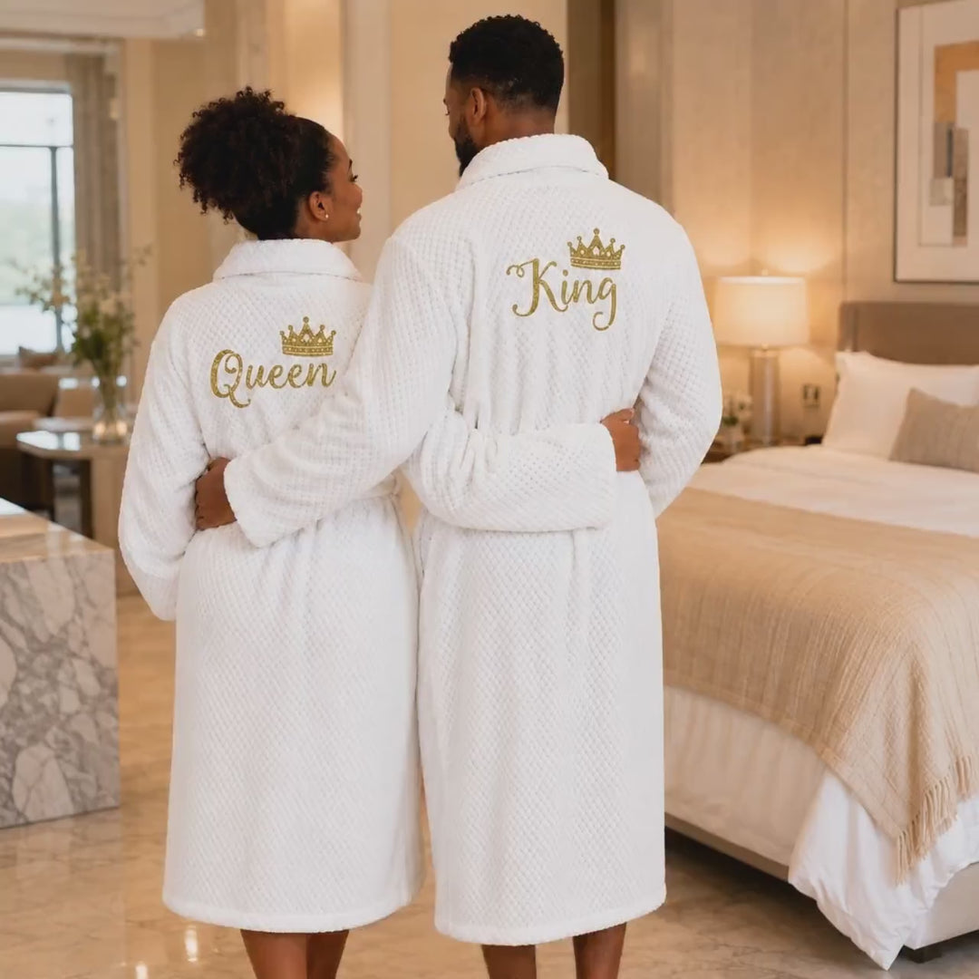 Personalized Bathrobe for Him and Her