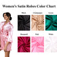 Bridal Shower Customized Satin Robes with Names 15 colors - alfresco