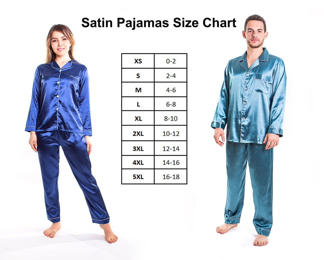 Short Personalized Satin Men's Pajamas S+S