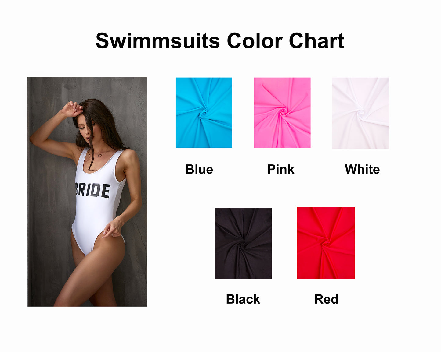 Customized One Piece Bridesmaid Swimsuits