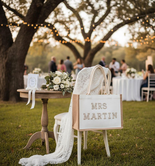 Custom Mrs Bride White Tote Bag