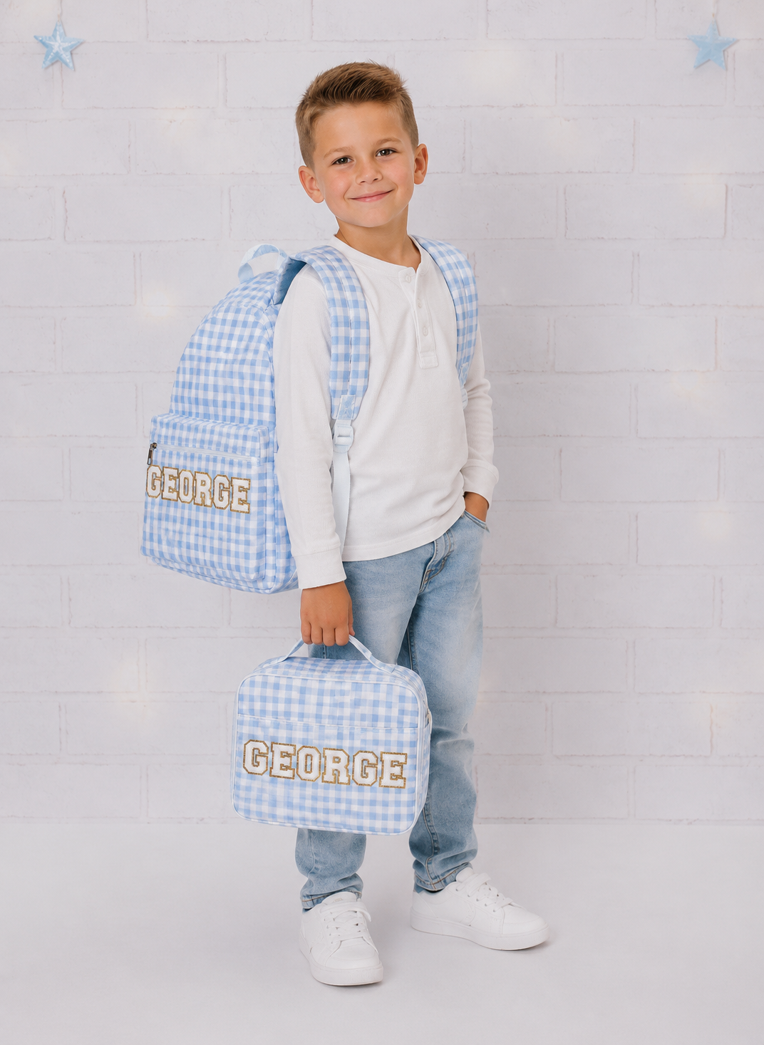 Personalized Backpack and Lunch Box for Boys and Girls