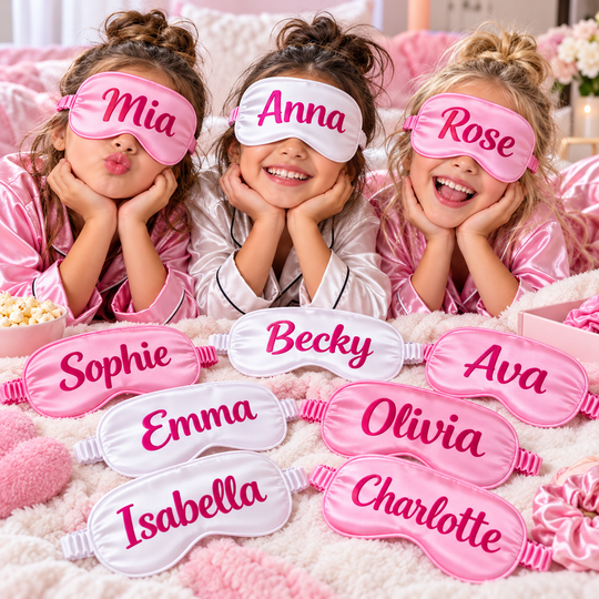 Kids Satin Personalized Sleep Masks