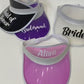 Women's Custom Plastic Sun Visors style 3