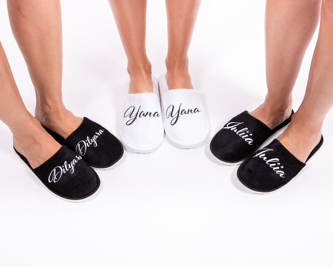 Bridesmaids Custom Closed Toe Slippers